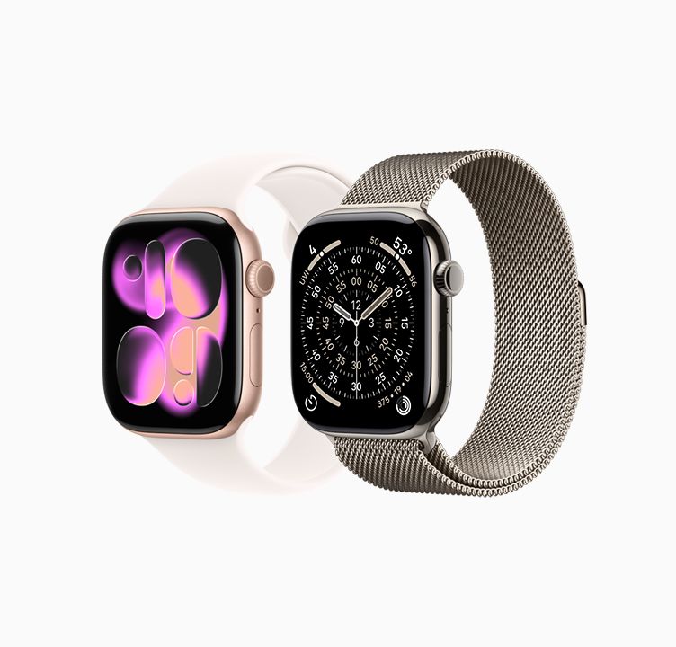 Apple Watch Series 11 46mm Rose Gold Aluminum Case with Light Blush Sport Band - M/L