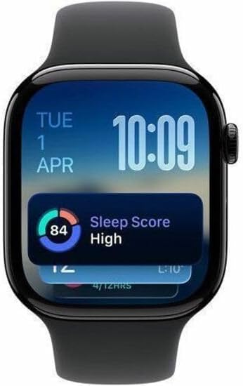 Apple Watch Series 11 GPS 42mm Jet Black Aluminum Case with Black Sport Band - S/M
