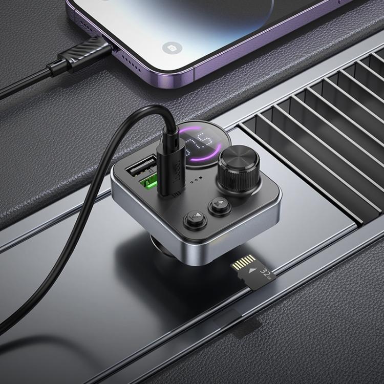 HOCO E86 Alegria 48W Dual port PD30W+QC3.0 car BT FM transmitter