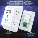 SuperDanny Power Strip Tower Surge Protector, 9 Outlets 4 USB ports (copy)