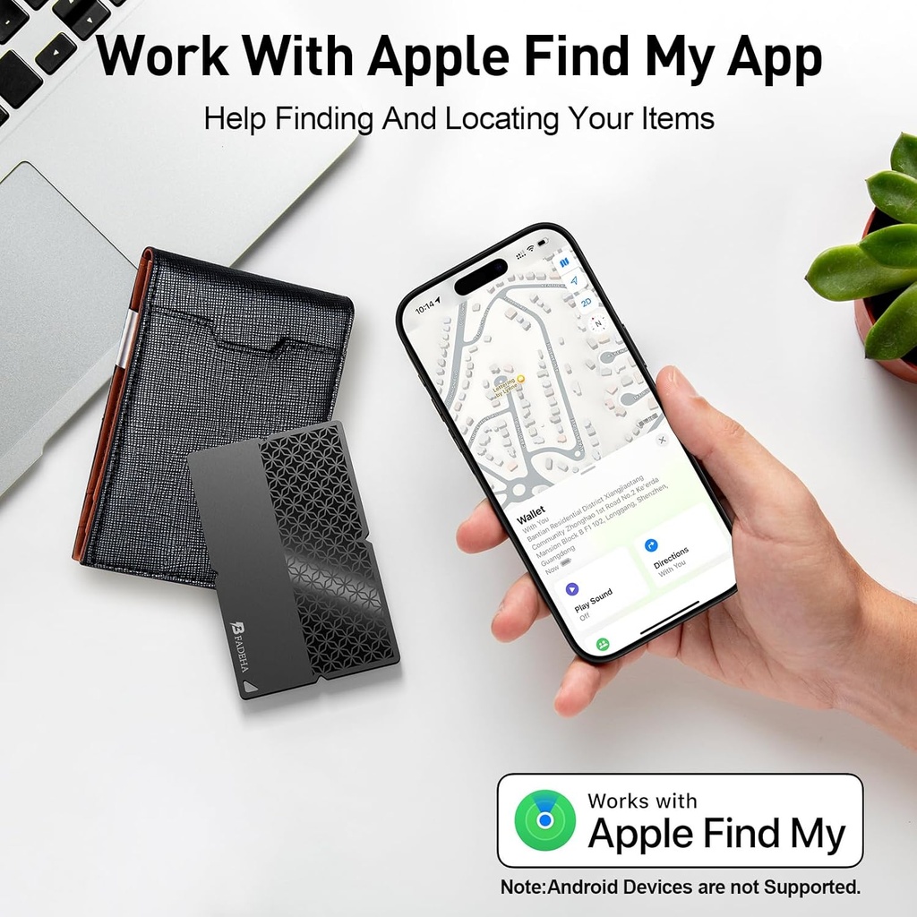 Bluetooth Tracker Smart Card for Apple Find My iPhone