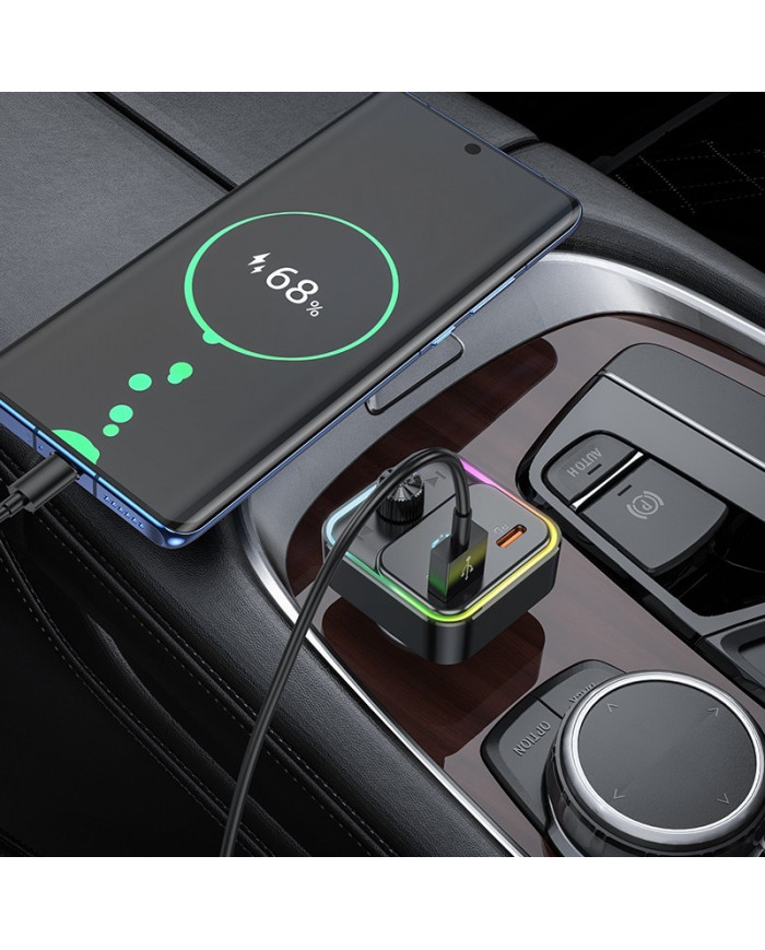 HOCO E81 Fantasy PD30W+QC3.0 car BT FM transmitter