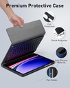 TUNKARMOR for iPad Air 13" keyboard Case with Mouse - Black