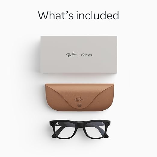 Meta Wayfarer Square Sunglasses Matte Black/Clear