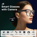 AI Smart Glasses with Camera and Audio