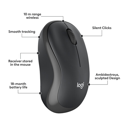 Logitech MK295 Silent Wireless Combo Graphite