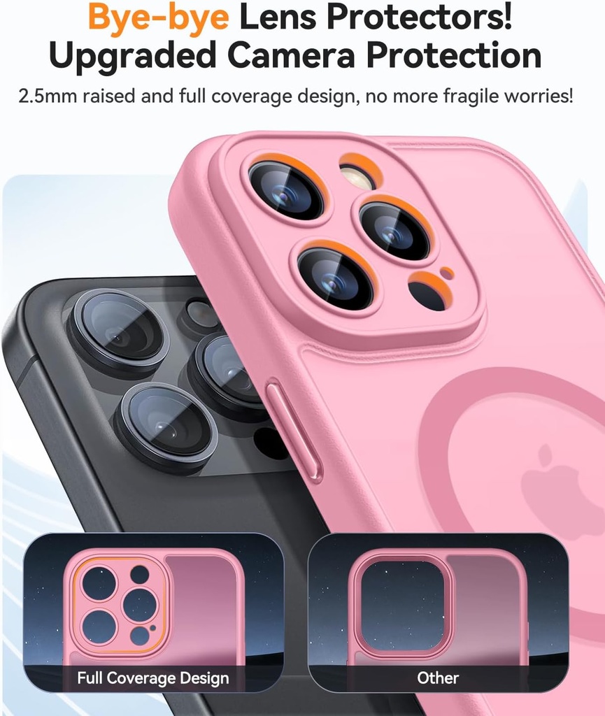 Canshn Case for iPhone 15 Pro Max - Pink