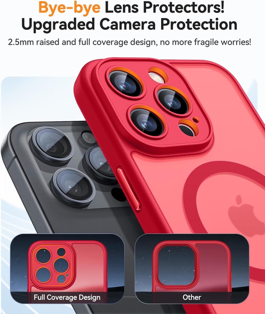 Canshn Case for iPhone 16 Pro - Red