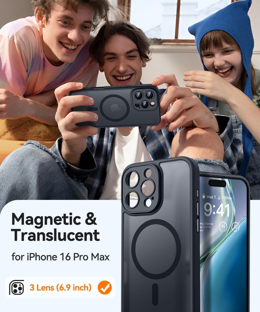 Canshn Case for iPhone 16 Pro Max - Black
