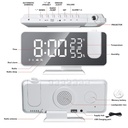 Petilleur Projection Alarm Clock - White