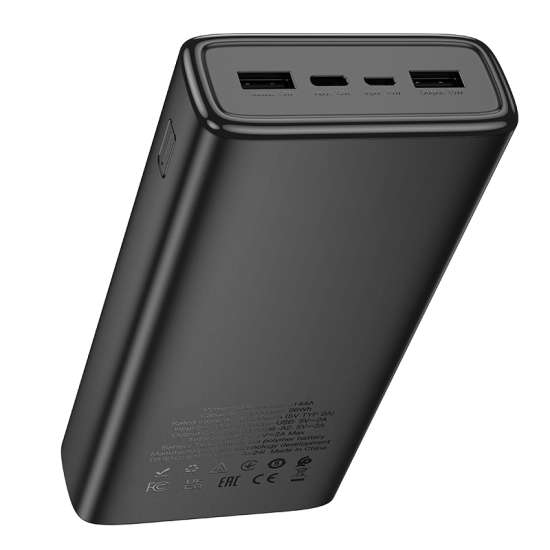 HOCO J144A 30000mAh Large capacity Power Bank - Black