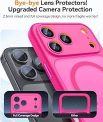 Canshn Case for iPhone 17 Pro - Hot Pink