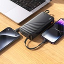 HOCO J146A 20000mAh Power Bank with four cables - Black