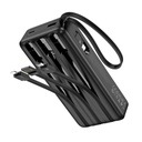 HOCO J146A 20000mAh Power Bank with four cables - Black