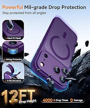 Canshn Case for iPhone 17 Pro Max - Deep Purple