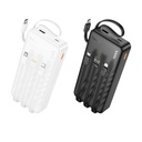 HOCO J146A 20000mAh Power Bank with four cables - White
