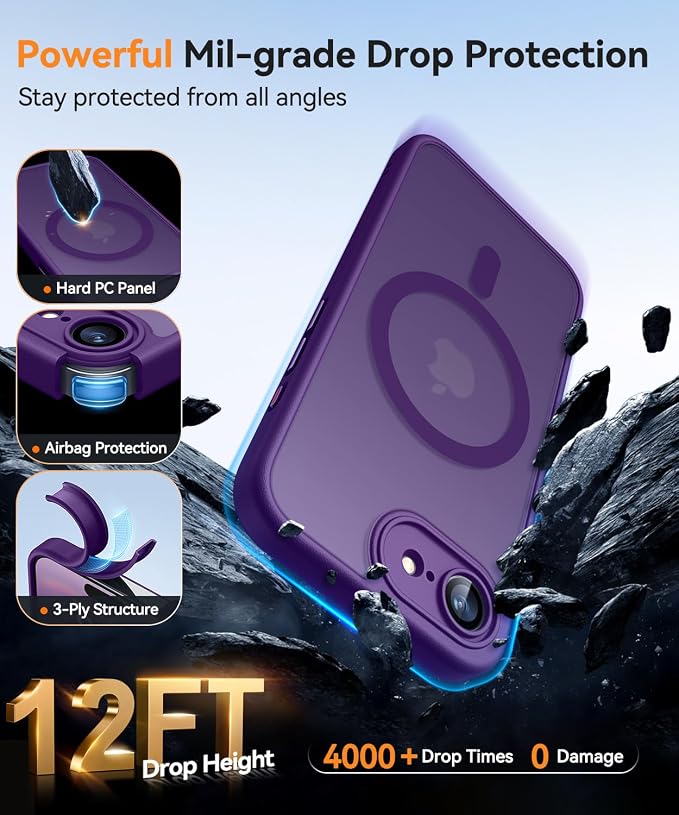 Canshn Case for iPhone 17e / 16e - Deep Purple