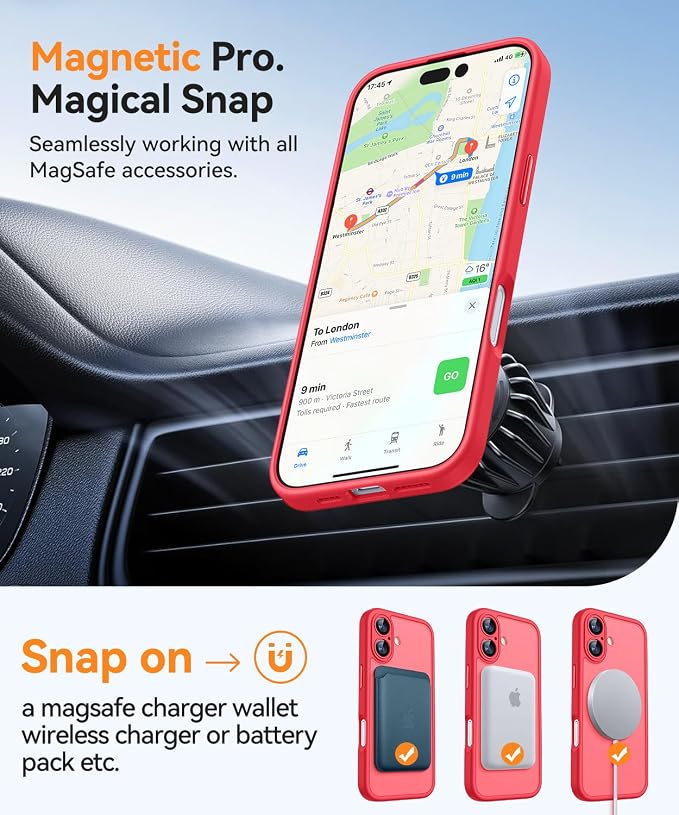 Canshn Case for iPhone 17 - Red