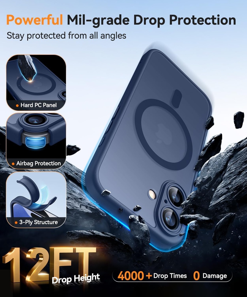 Canshn Case for iPhone 17 -Deep Blue