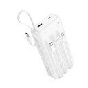 HOCO J146A 20000mAh Power Bank with four cables - White