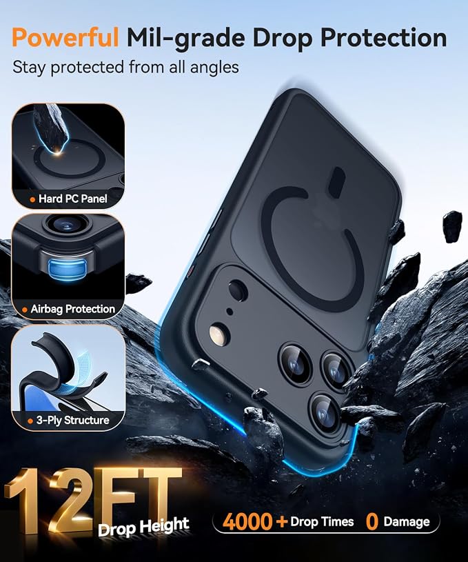 Canshn Case for iPhone 17 Pro - Black