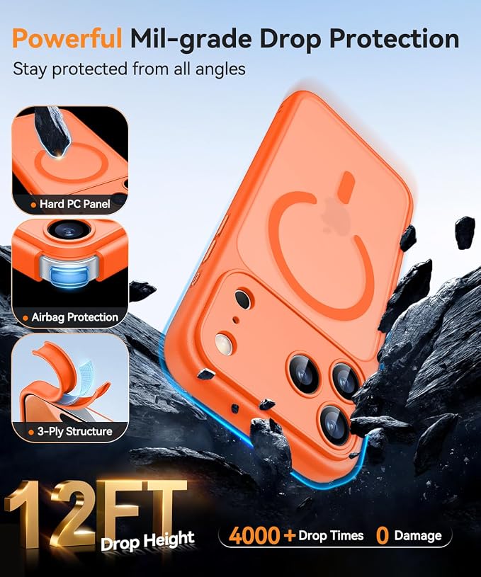 Canshn Case for iPhone 17 Pro Max - Orange
