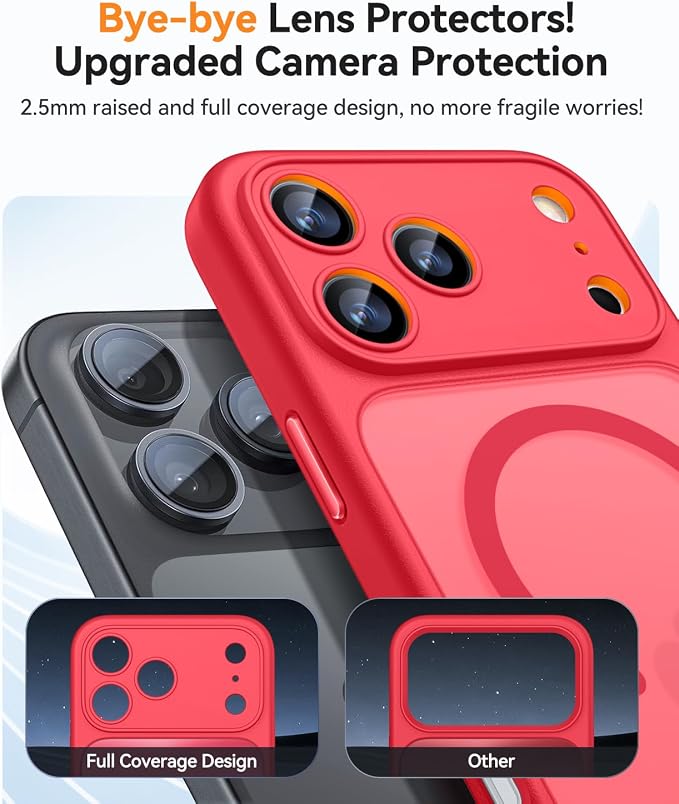 Canshn Case for iPhone 17 Pro Max - Red