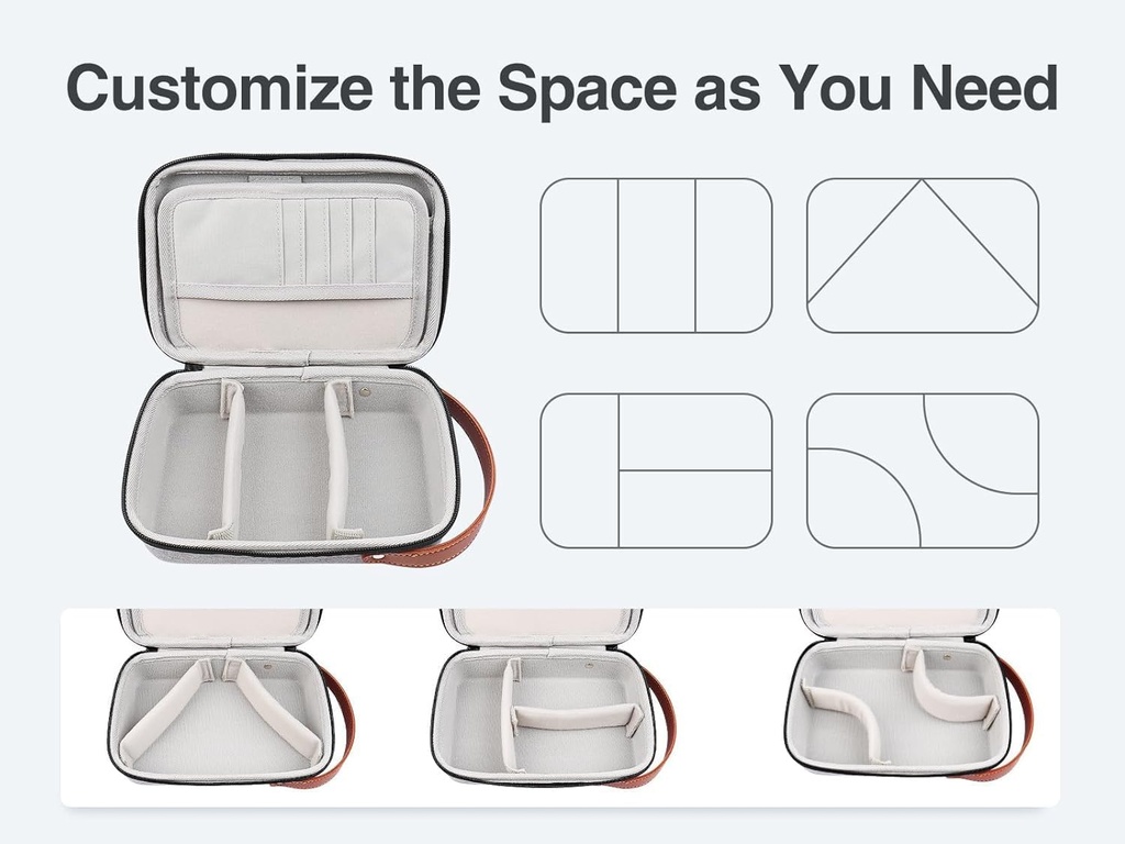 Luxtude Tech Organizer Travel Case, Portable Electronics Organizer