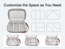 Luxtude Tech Organizer Travel Case, Portable Electronics Organizer