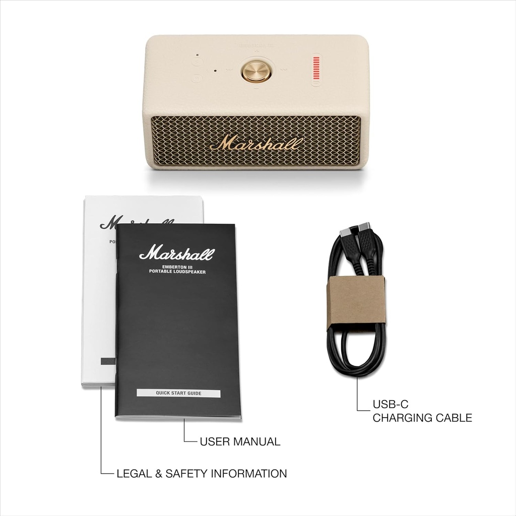 Marshall Emberton III Bluetooth Speaker - Cream
