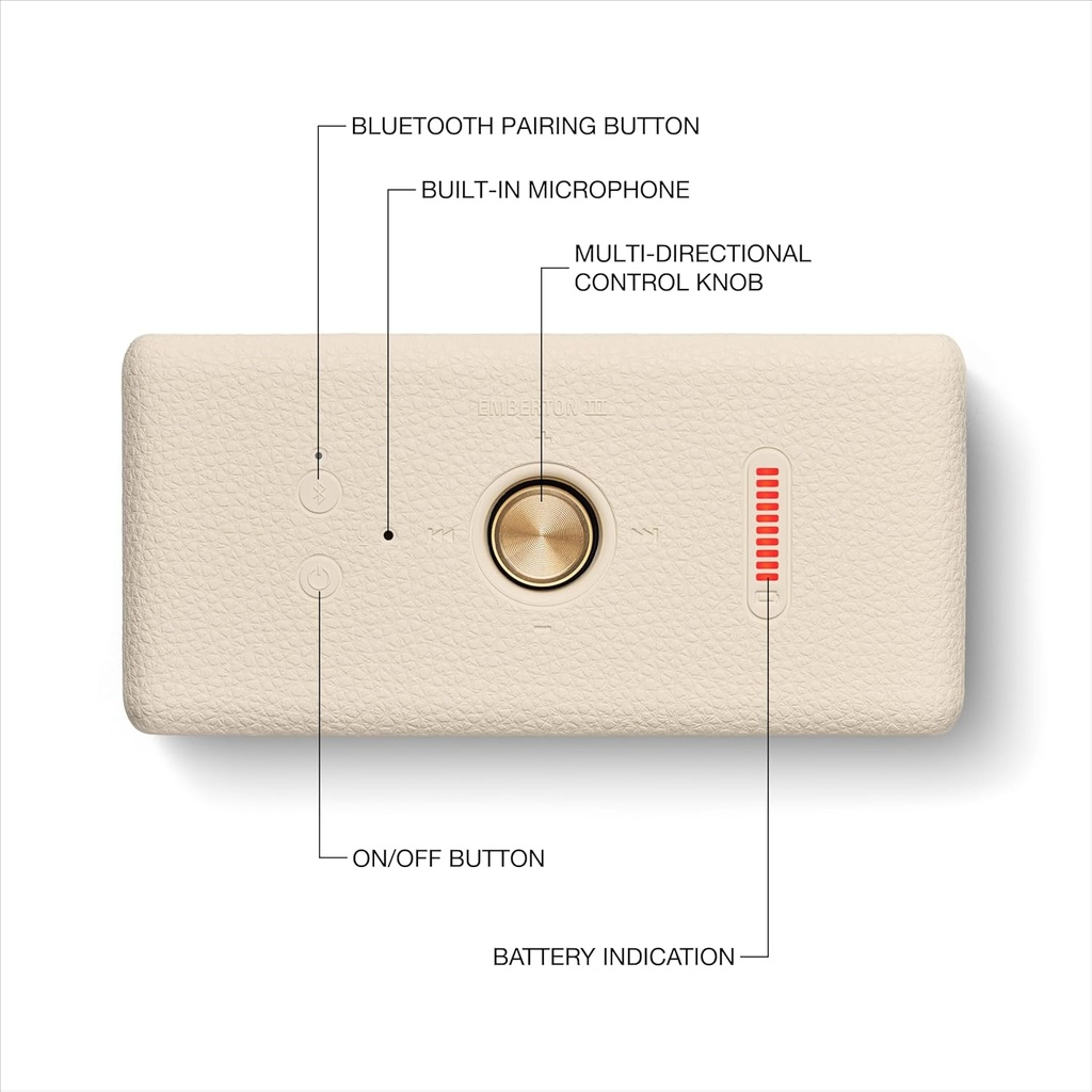 Marshall Emberton III Bluetooth Speaker - Cream