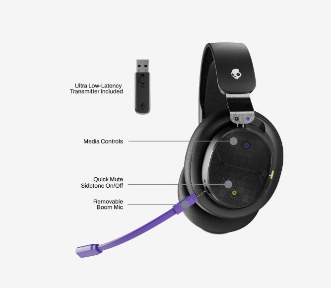 Skullcandy PLYR Multi-Platform BT Gaming Headset - Black
