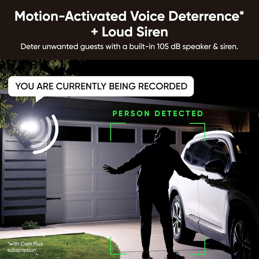 WYZE Floodlight Camera v2 2K HD Outdoor Security Camera