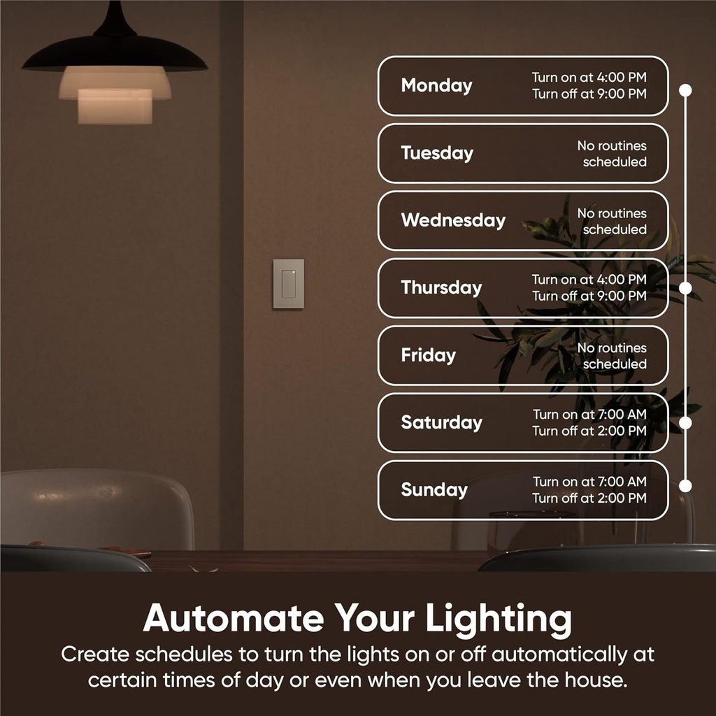 WYZE Switch, 2.4 GHz WiFi Smart Light Switch