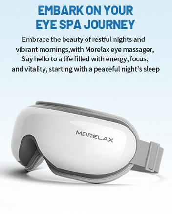 Morelax Eye Massager with Heat & Bluetooth
