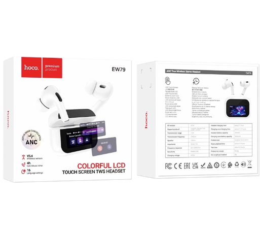 HOCO EW79 Bright True Wireless ANC Touch Screen BT Headset