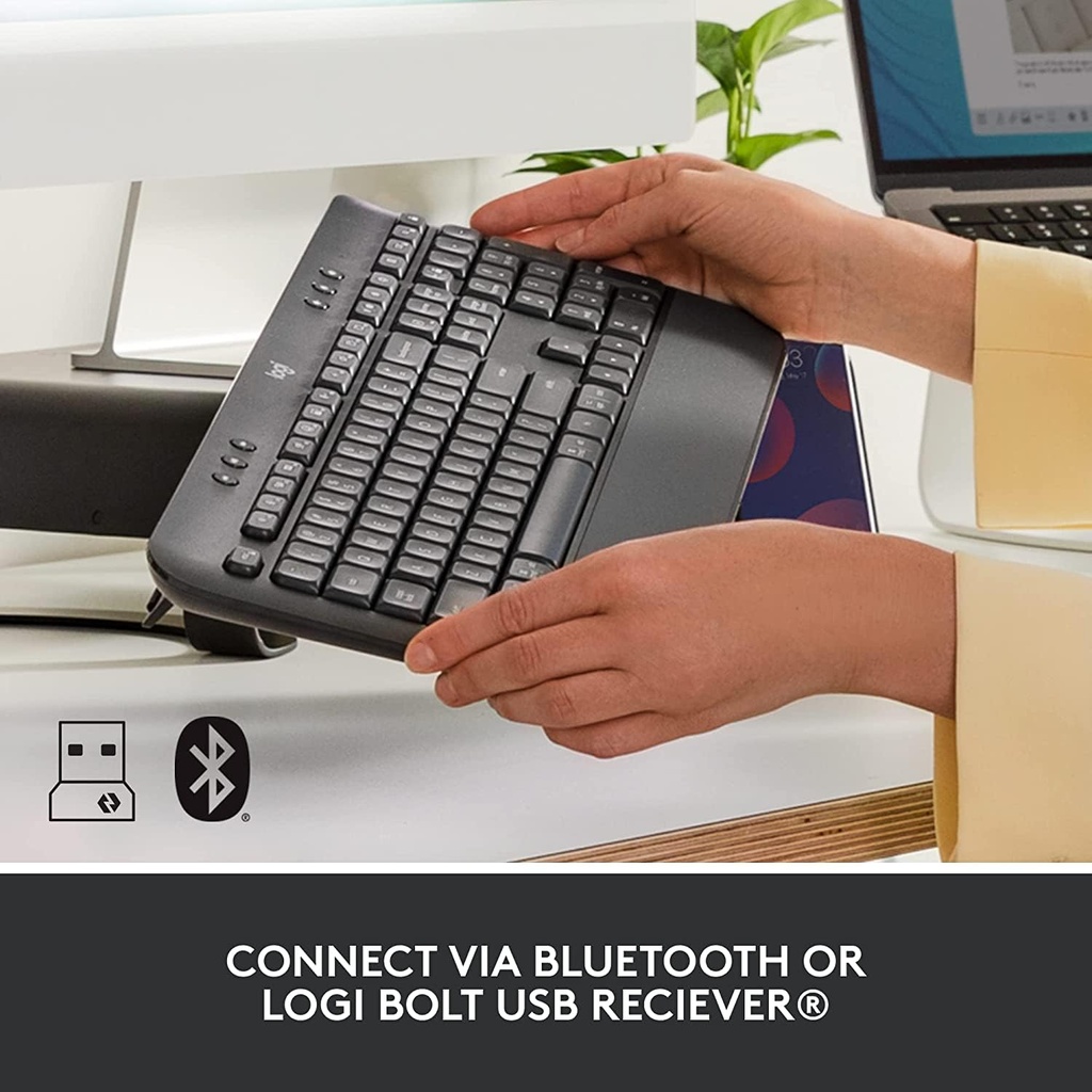 Logitech Signature K650 Wireless Keyboard with Palm rest - Graphite