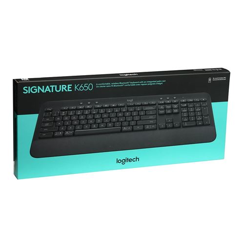 Logitech Signature K650 Wireless Keyboard with Palm rest - Graphite