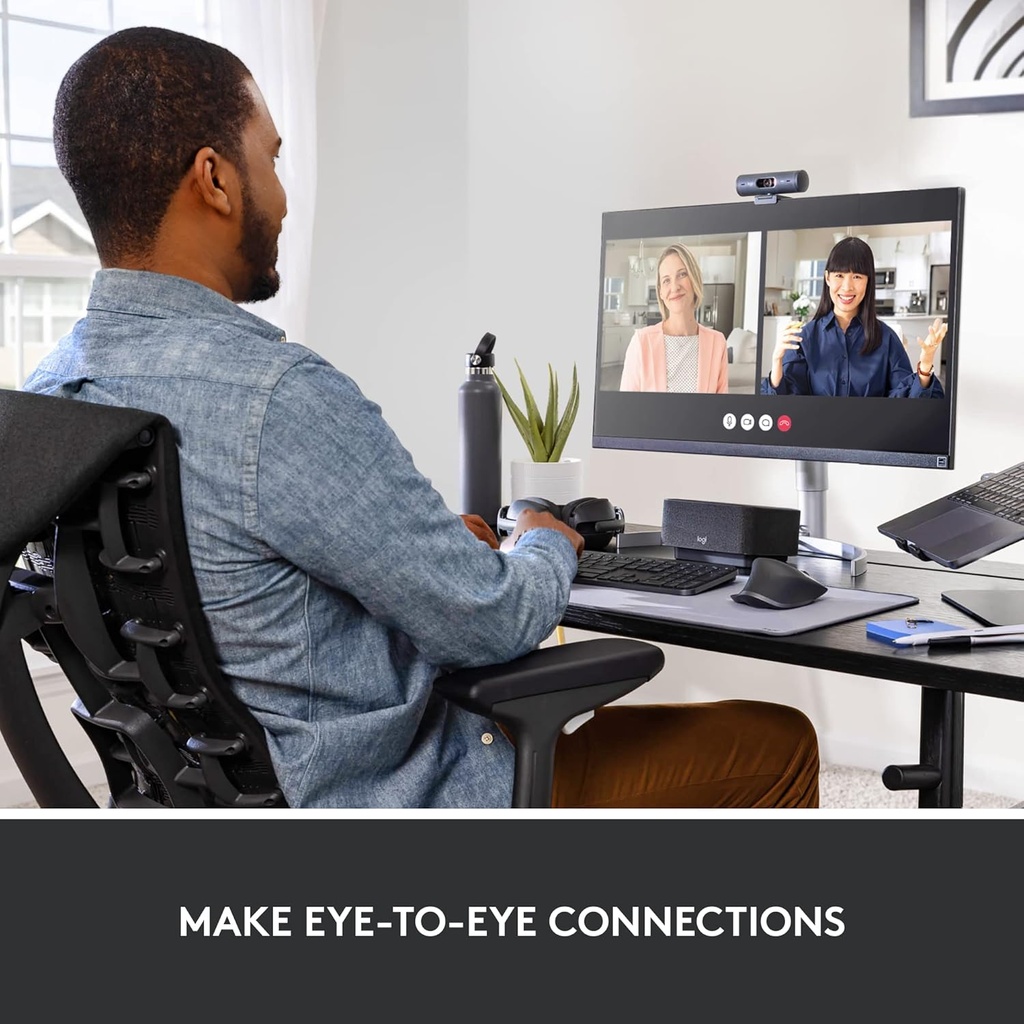 Logitech Brio 500 1080p HDR Webcam with Show mode  Graphite