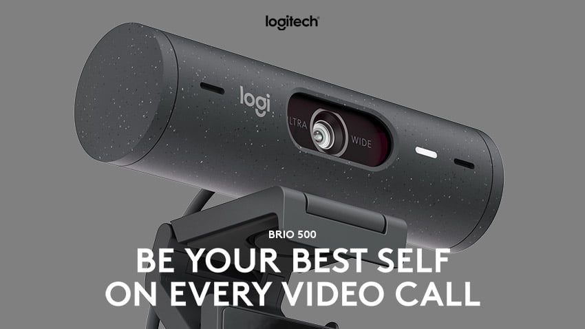 Logitech Brio 500 1080p HDR Webcam with Show mode  Graphite