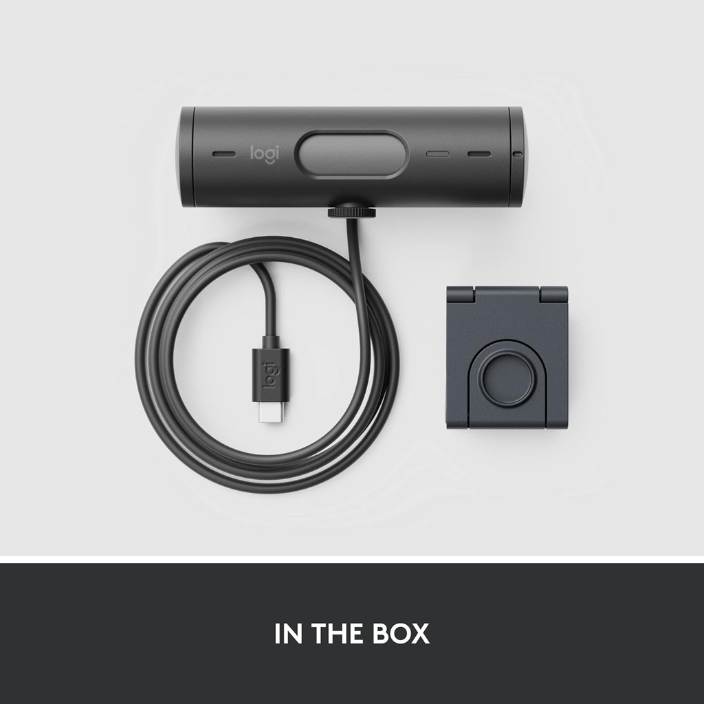 Logitech Brio 500 1080p HDR Webcam with Show mode  Graphite