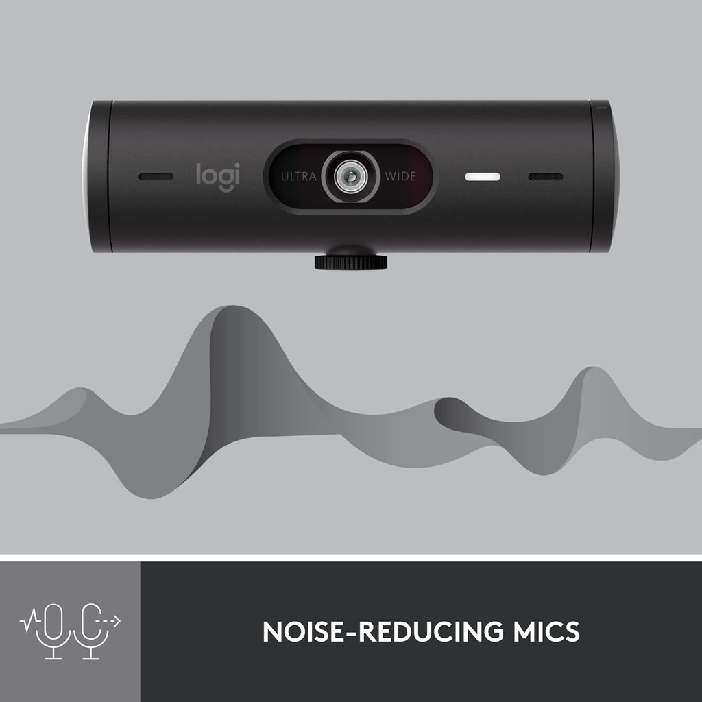 Logitech Brio 500 1080p HDR Webcam with Show mode  Graphite