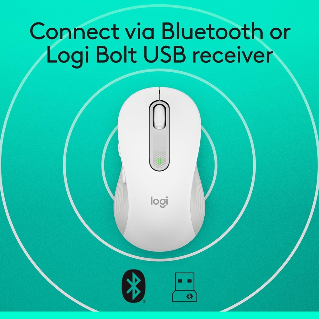 Logitech Signature M650 Wireless Mouse Off-White