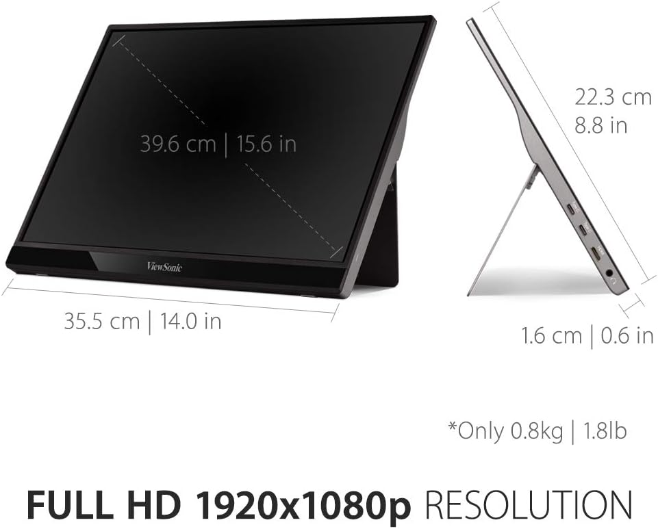 Viewsonic 15.6" Portable Monitor USB-C