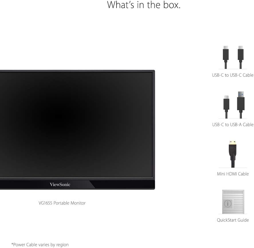 Viewsonic 15.6" Portable Monitor USB-C