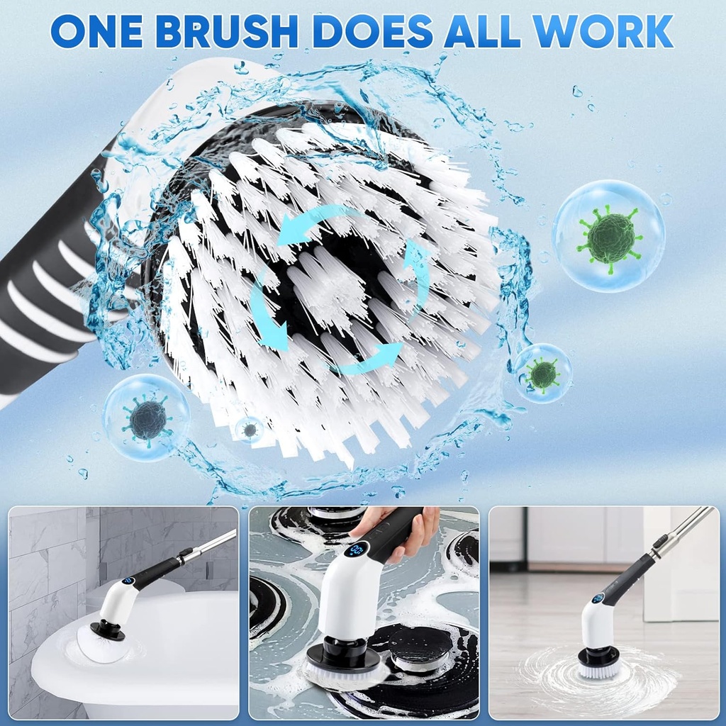 8 in 1 Cordless Electric Cleaning Brush