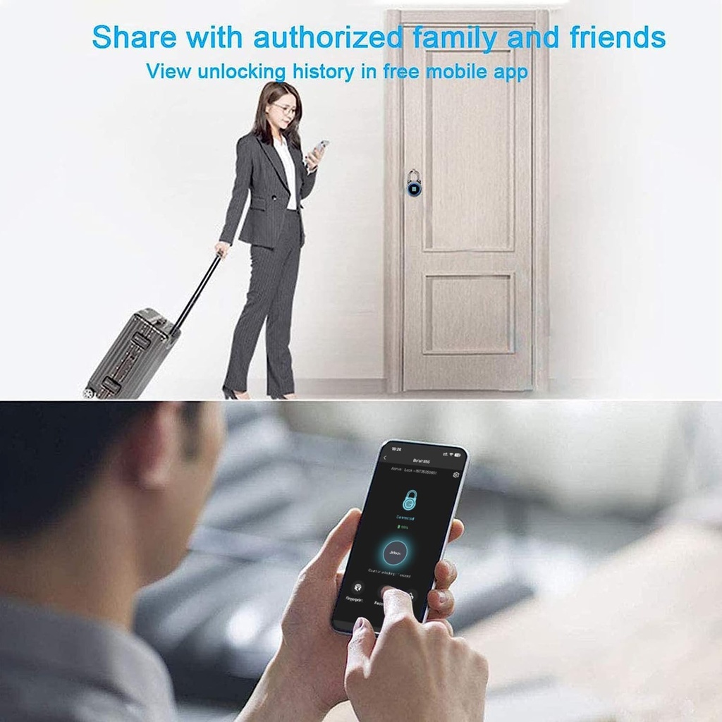 MEGAFEIS Smart Padlock with Keyless Biometric