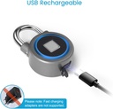 MEGAFEIS Smart Padlock with Keyless Biometric