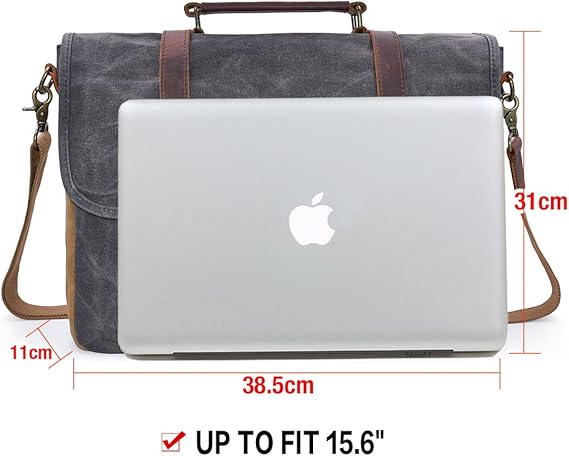 Newhey Mens Messenger Bag 15.6" Grey