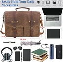 Newhey Mens Messenger Bag 15.6" Brown